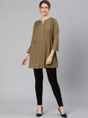 Khaki Colors Alluring Women Tunic