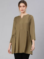 Khaki Colors Alluring Women Tunic