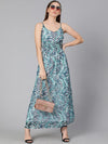 Hizzy Rizzy Printed Long Women Linned Dress