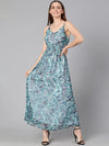 Hizzy Rizzy Printed Long Women Linned Dress