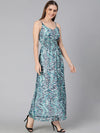 Hizzy Rizzy Printed Long Women Linned Dress