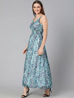 Hizzy Rizzy Printed Long Women Linned Dress