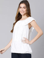 Nasty Schiffy White Off-Shoulder Women Top