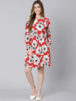 Hot Babe Floral Print Elasticated Women Dress