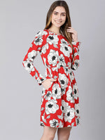 Hot Babe Floral Print Elasticated Women Dress