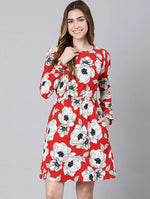 Hot Babe Floral Print Elasticated Women Dress