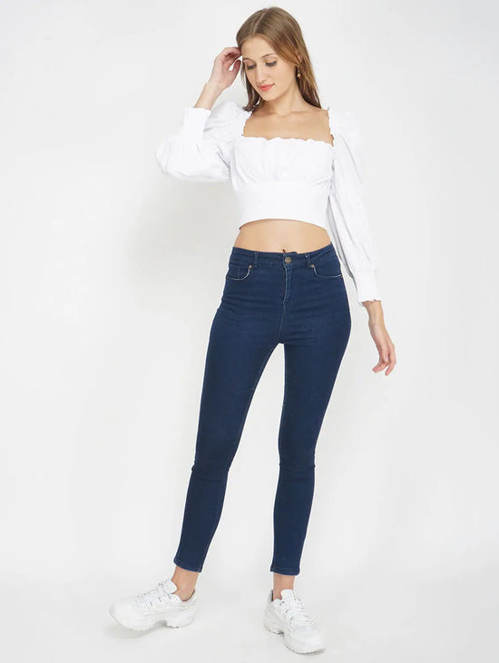 White Chilly Women'S Crop Top