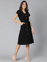 Freakish Black Women Tie-Knot Dress