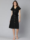 Freakish Black Women Tie-Knot Dress