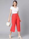 Bizarro Linen Blend Design Women Culottes