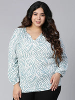 Stupendous Printed Plus Size Women Top