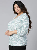 Stupendous Printed Plus Size Women Top