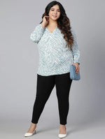 Stupendous Printed Plus Size Women Top