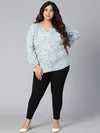 Stupendous Printed Plus Size Women Top