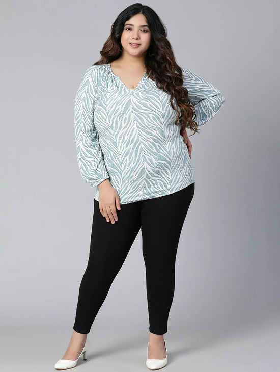 Stupendous Printed Plus Size Women Top