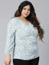 Stupendous Printed Plus Size Women Top