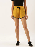 Women Yellow Lounge Essential Shorts