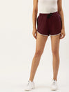 Women Maroon Lounge Essential Shorts