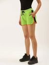 Women Green Solid Essential Shorts