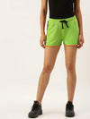 Women Green Solid Essential Shorts