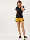 Women Bright Yellow Active Essential Shorts