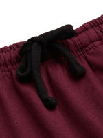 Women Maroon Straight Fit Track Pants