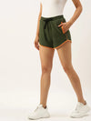 Women Green Pure Lounge Shorts