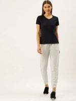 Women White Straight Essential Track Pants