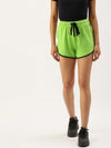 Women Lush Green Active Essential Shorts