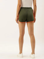 Women Green Lounge Essential Shorts