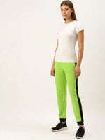 Women Lush Green Active Essential Track Pants