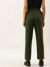 Women Green Solid Essential Track Pants