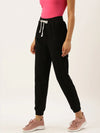 Women Black Straight Essential Track Pants