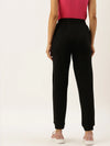 Women Black Straight Essential Track Pants