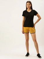 Women Yellow Active Essential Shorts