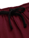 Women Maroon Active Essential Track Pants