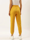 Women Yellow Straight Essential Track Pants