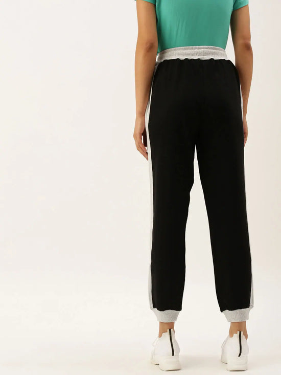 Women Jet Black Active Essential Track Pants