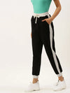 Women Jet Black Active Essential Track Pants