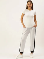 Women Off White Active Essential Track Pants