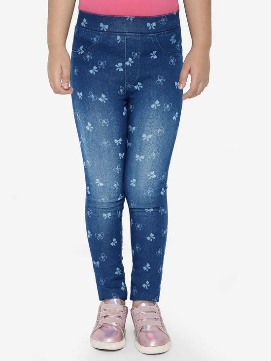 Naughty Ninos Printed Denim Happy Jeggings