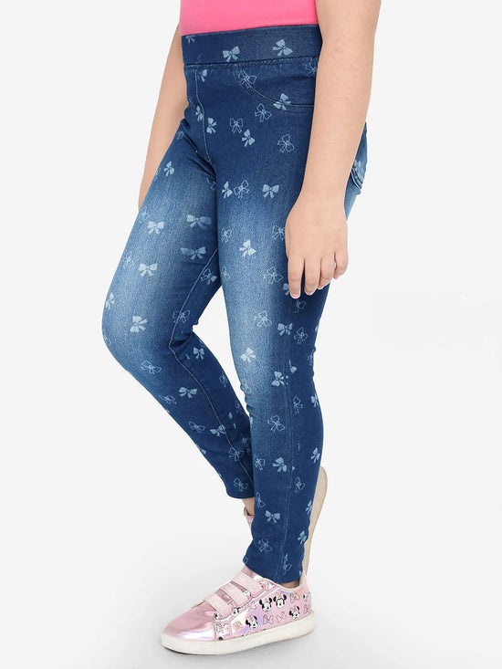 Naughty Ninos Printed Denim Happy Jeggings