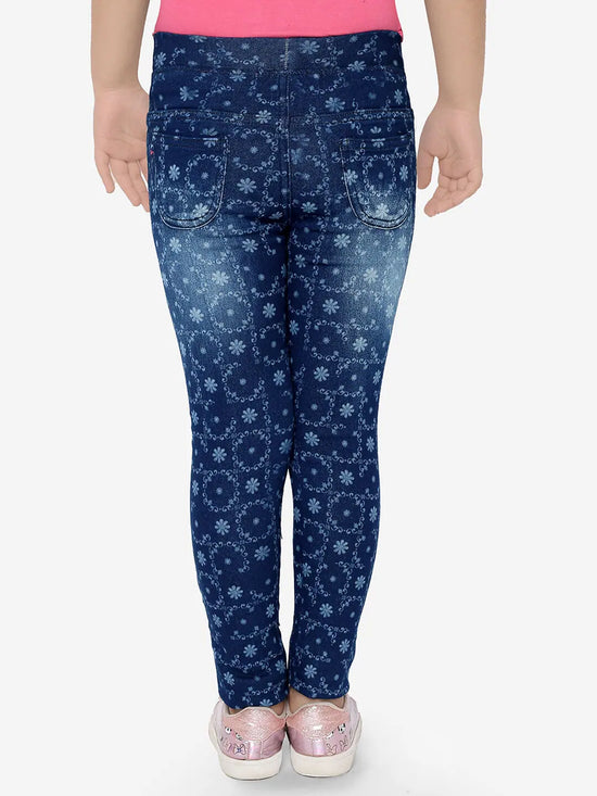 Naughty Ninos Happy Printed Denim Jeggings