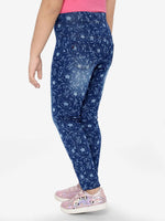 Naughty Ninos Printed Denim Solid Washed Jeggings