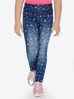 Naughty Ninos Printed Denim Solid Washed Jeggings