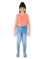 Naughty Ninos Girls Lovely Washed Denim Jeggings