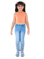 Naughty Ninos Girls Jammy Washed Denim Jeggings