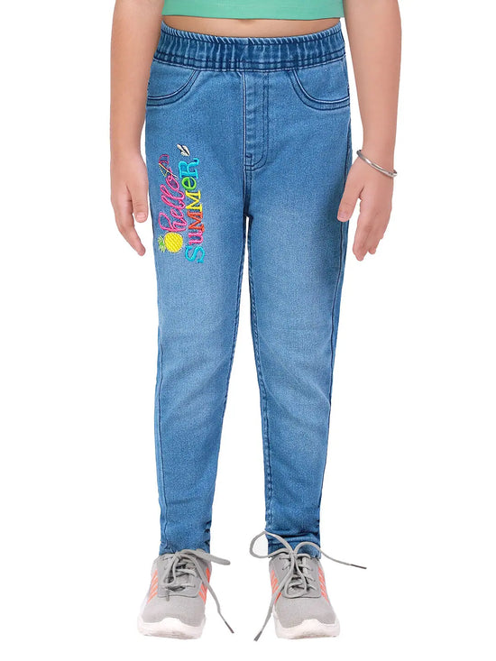 Naughty Ninos Girls Fuse Washed Denim Jeggings