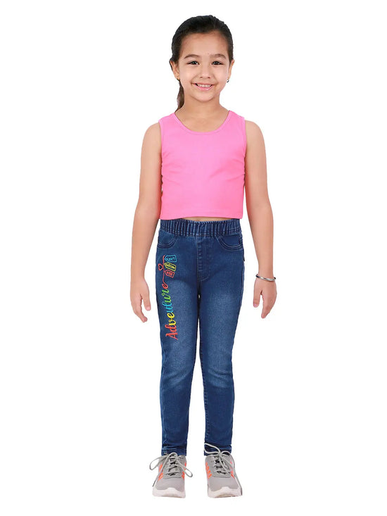 Naughty Ninos Girls Ant Washed Denim Jeggings