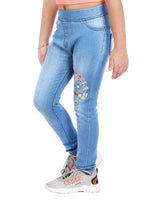 Naughty Ninos Girls Printed Low Washed Jeggings